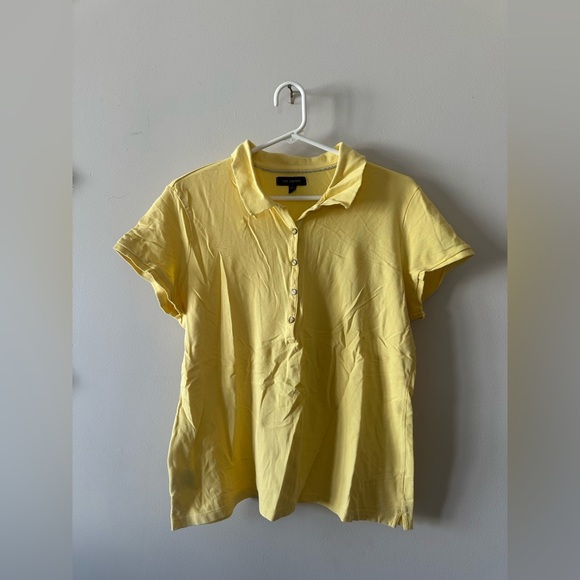 The Limited Tops - Women’s The Limited yellow polo top shirt XL